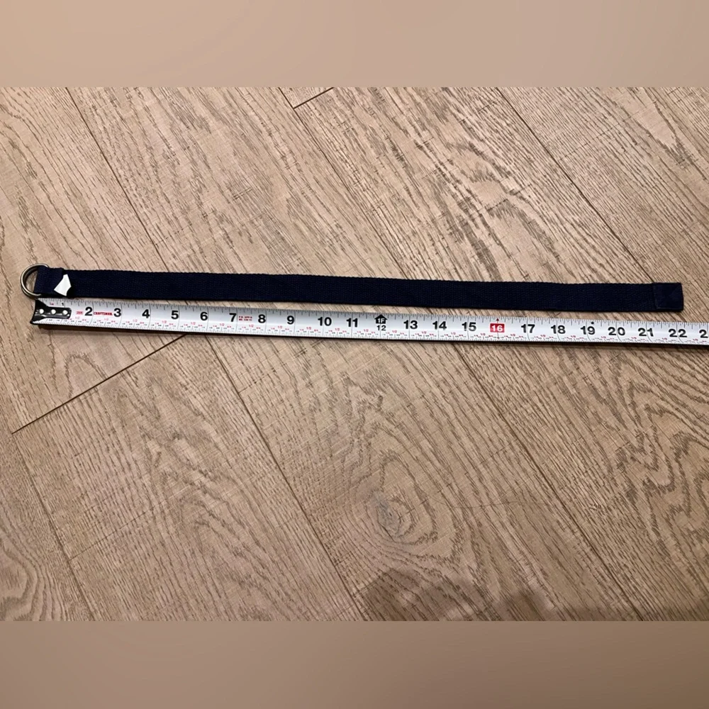 Polo by Ralph Lauren Navy Cotton D-Ring Kids Belt.  22 inches. 18 months - 3T